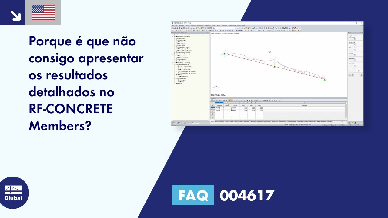 FAQ 004617 | Porque é que não consigo apresentar os resultados intermédios no RF-CONCRETE Members?