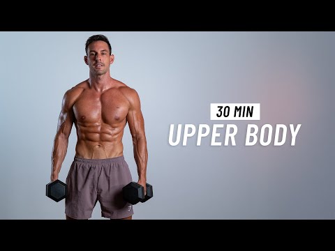 30 Min Total Upper Body Dumbbell Workout - Tone & Strengthen at Home