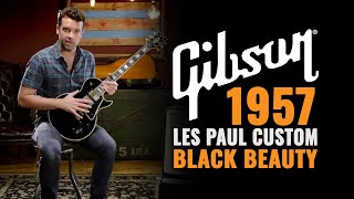 Video thumbnail for 1957 Gibson Les Paul Custom Black Beauty | CME Vintage Demo | Joel Bauman by Chicago Music Exchange