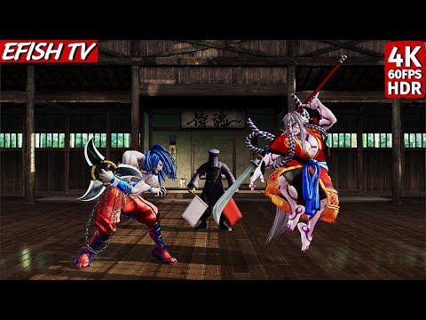 Basara vs Senryo Kyoshiro (Hardest AI) - Samurai Shodown