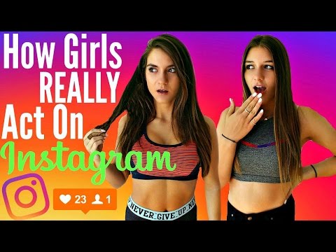 How Girls REALLY Act on INSTAGRAM !!! Video