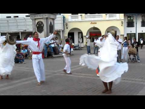 Traditional Dancing in Cartagena, Colombia -- Cumbia