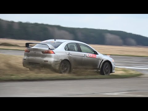 Łukasz Borowski, Mitsubishi Lancer Evo X - Szkolenie przy I Rallysprint Challenge - Piła, 10.04.2021