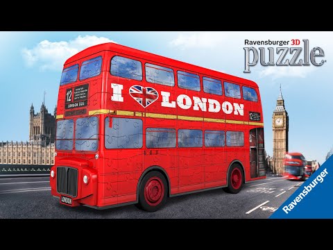 Ravensburger "3D" Dėlionė 216 vnt. - Londono autobusas: Pieštukinė video