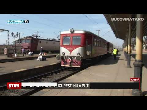 Trenul Suceava - Bucuresti nu a putut opri in statie la Veresti
