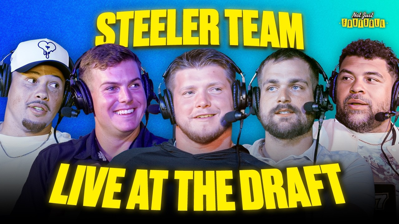 Will Howard, Jack Sawyer, Alex Highsmith, and Pat Freiermuth at The NFL Draft! | Not Just Football