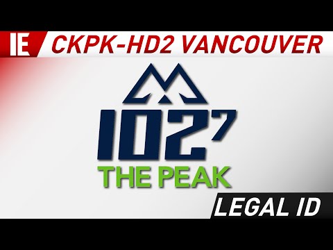 CKPK-HD2 "102.7 The Peak" Vancouver - Legal ID: August 7, 2022