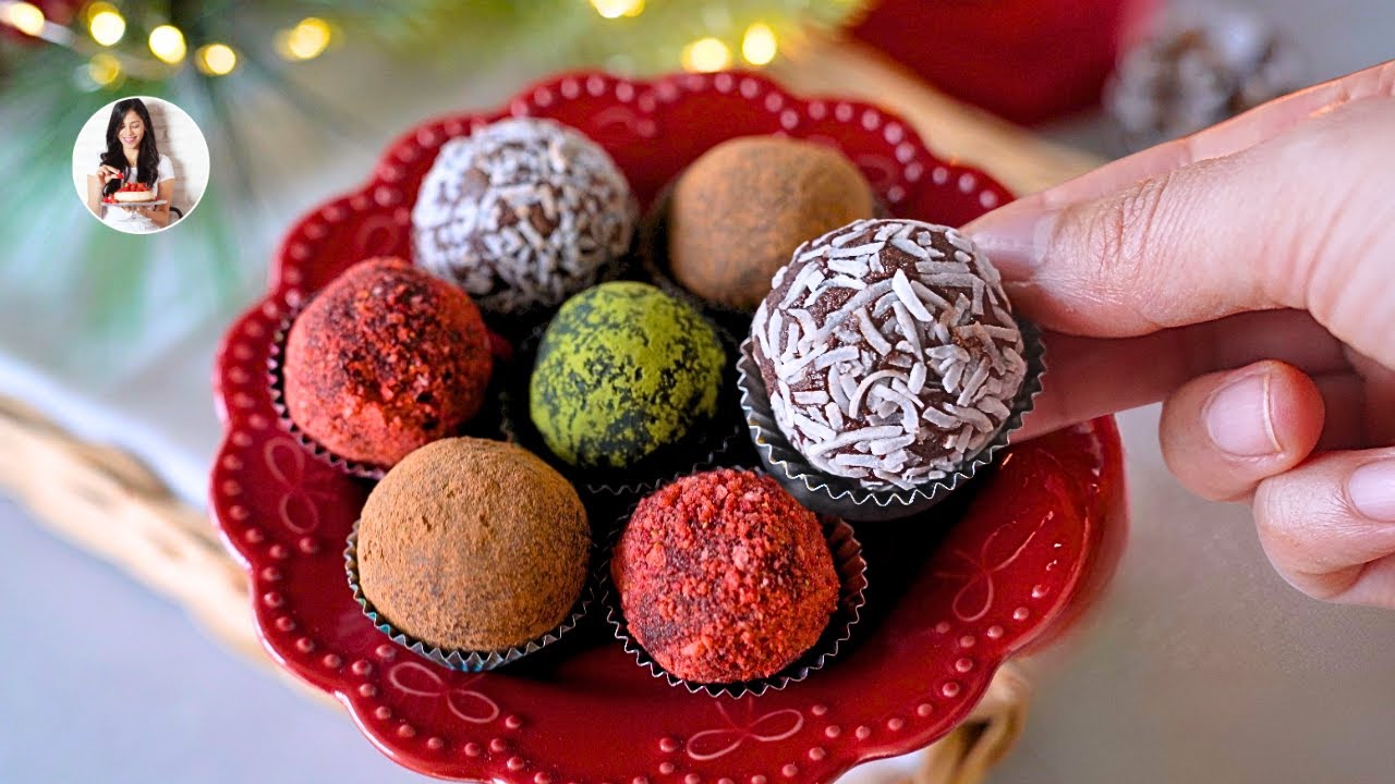 Postre Delicioso -3 ingredientes -Sin Azúcar en Minutos - Trufas de Chocolate | Auxy