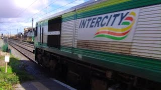 preview picture of video 'IE 201 Class Locomotive + Enterprise Train - Malahide Station'