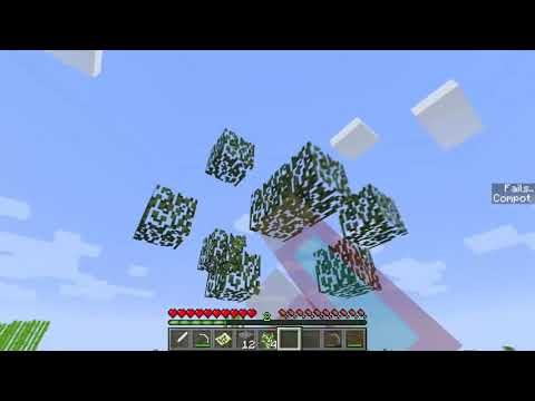 Gravity demonstration in MInecraft