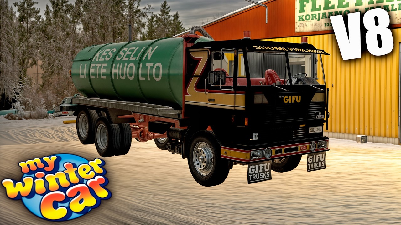 COLOQUEI UM MOTOR V8 NO CAMINHÃO! (Upgrade Brutal) - My Winter Car #55