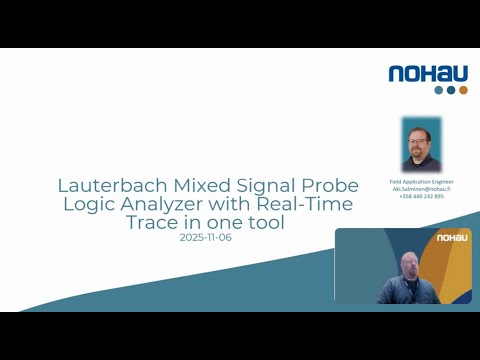 Webinar Lauterbach Mixed Signal Probe – Logic Analyzer with Real Time Trace in one tool