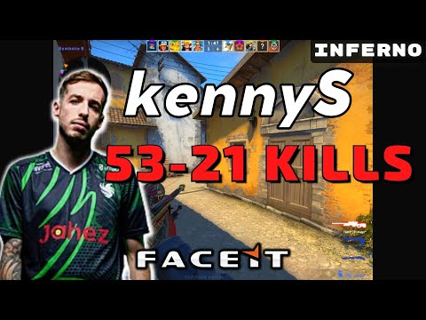 CSGO POV kennyS (53-21) Inferno 𝙒𝙞𝙣 (19-17) / Faceit 16.03.2023