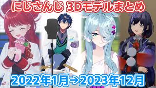 【にじさんじ切り抜き】にじさんじ 3Dモデルの歴史 2022年1月～2023年9月編【長尾景からローレン・イロアスまで】
