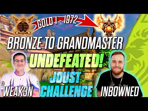 BRONZE TO GRANDMASTER UNDEFEATED JOUST CHALLENGE FT. WEAK3N & INBOWNED! GOLD 1 - 1972 MMR!