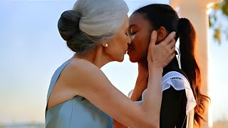 Mature Woman Kissing Black Maid | Lesbian Kissing Video | Made Kissing