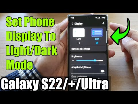 Galaxy S22/S22+/Ultra: How to Set Phone Display To Light/Dark Mode