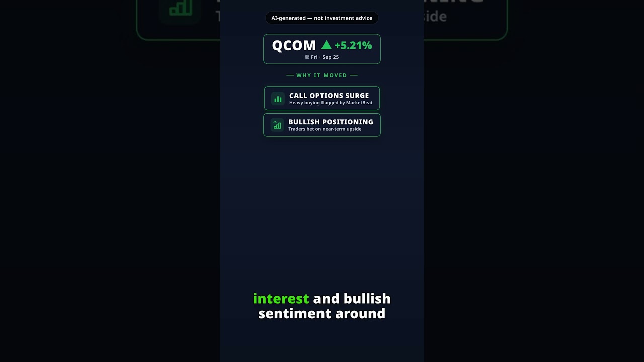 Por que a ação da Qualcomm acelera hoje? QCOM +5.21% (25 set)