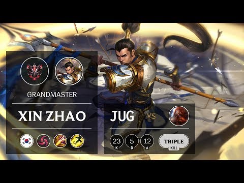 Xin Zhao Jungle vs Gragas - KR Grandmaster Patch 9.11