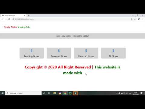 13 Python Django Project | Notes Sharing Site | Hindi