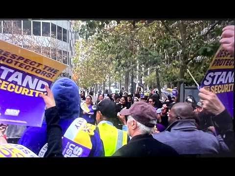 SEIU USWW Security Guards In SF Protest Conditions ...