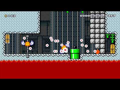 ⬛Morton's Fortress of Hotheads⬛ by Coltendo 🍄 Super Mario Maker 2 ✹Switch✹ #aoo