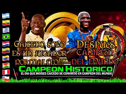 The day Moises Caicedo went from "normal" to world champion 🔥 World reactions 🏆