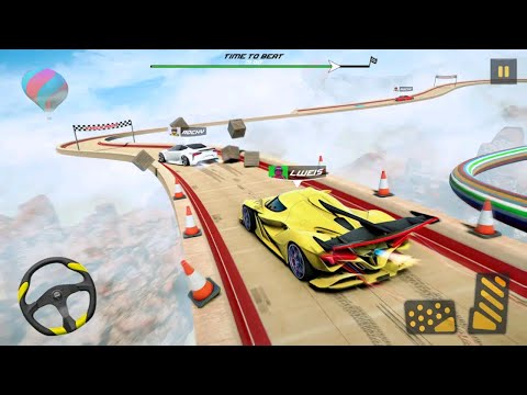 Impossible Car Stunts Tracks 3D - Blue Car Driving Stunts 2022