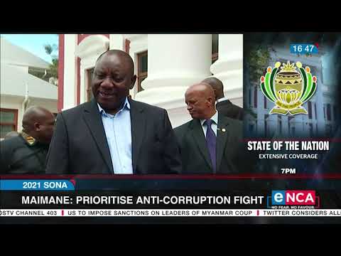 SONA 2021 Maimane prioritise anti corruption fight