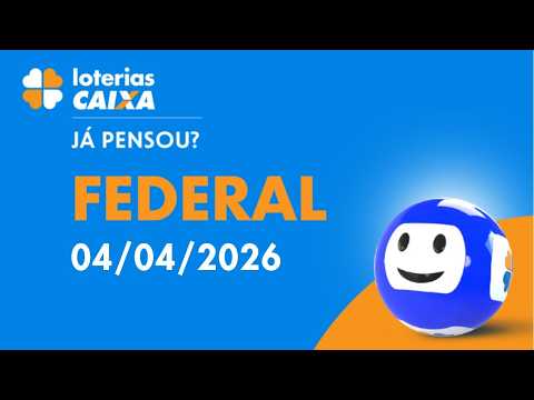Confira o resultado da Loteria Federal, concurso 6054, deste sábado (04/04); prêmio é de R$ 500 mil