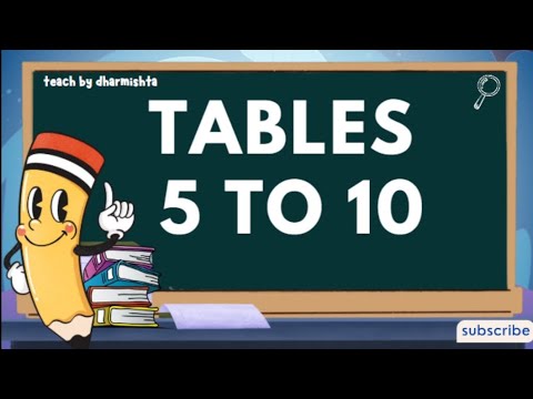 tables 5 to 10 | multiplication tables 5 to 10 | tables for kids 5 to 10 | multiplication tables ||