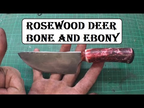 A Small Forged Knife From A Hammer Piece