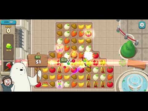 We Bare Bears Match3 Repairs Level 281 - No Boosters