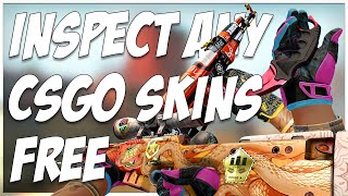 HOW TO INSPECT ANY CSGO SKIN IN GAME!!