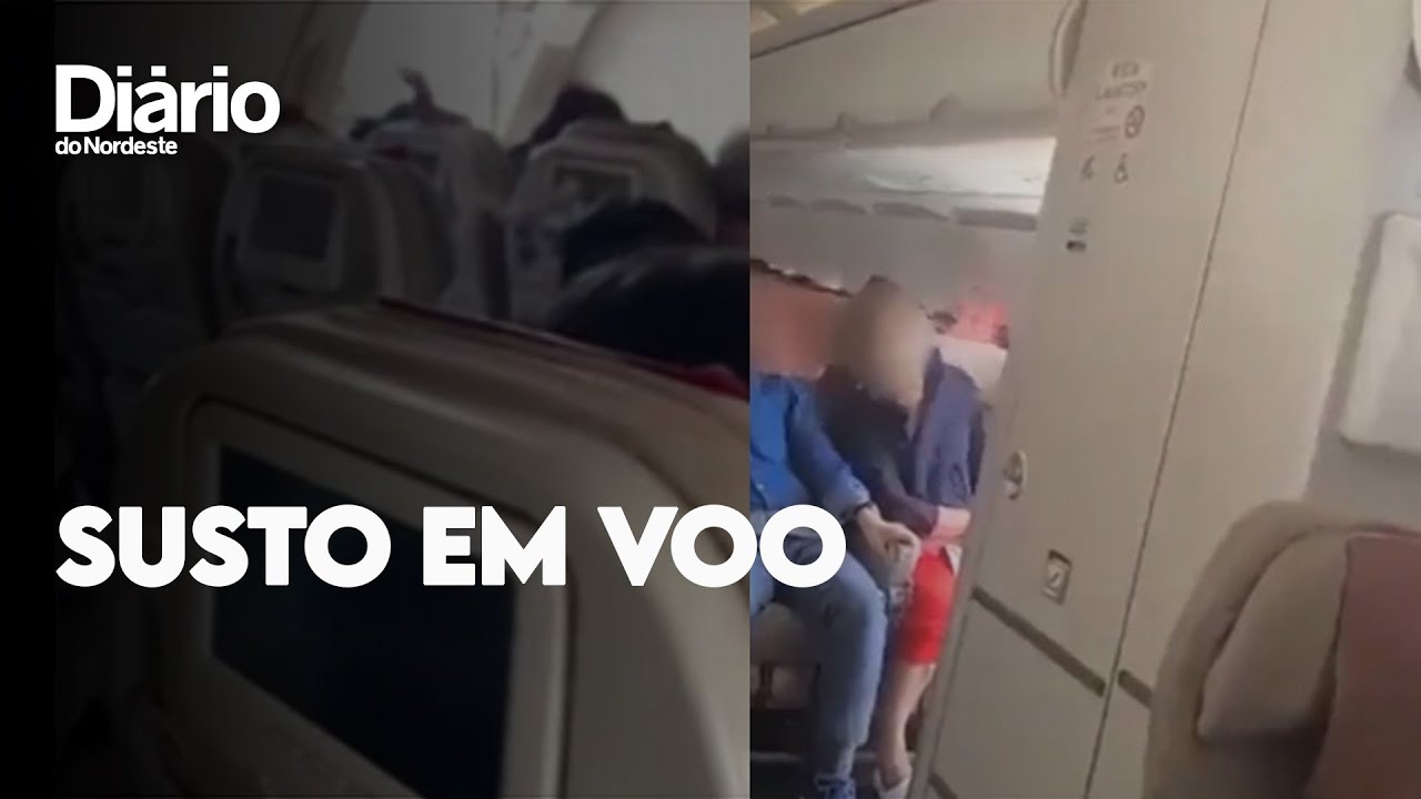 Imagem da notícia: Passageiro abre porta de emergência de avião e é preso; veja vídeo