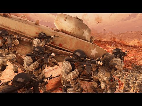 MODERN ARMY Base Vs 7,000,000 Zombies! - Ultimate Epic Battle Simulator 2 | UEBS 2