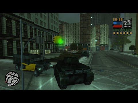 GTA Liberty City Stories Epic 6 Stars Wanted Level Shootout+ Tank Rampage + Escape