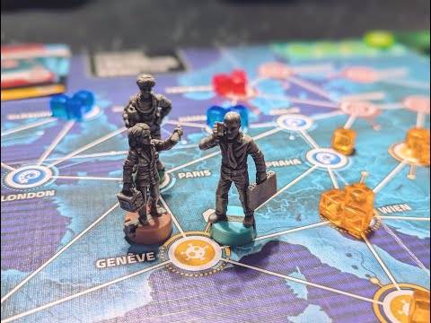 Let's save Europe! Pandemic Hot Zone Europe game play in 60 seconds