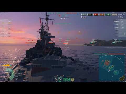 Missouri 7 kills 3.6k base xp Okinawa #WOWSHOW