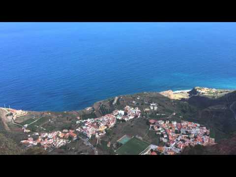 Agulo and Tenerife seen from Mirador de Abrante on La Gomera