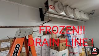 Supermarket Refrigeration: How to De-ice and Repair Walk-in Freezer Drain Line