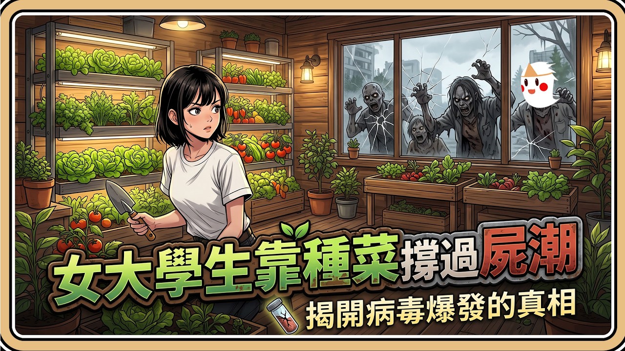 女大學生靠種菜撐過屍潮！獨自揭開病毒爆發的真相｜輪迴型末日生存遊戲#4 (中文字幕)