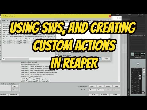 REAPER's Best Trick - Using SWS, and Creating Custom Actions
