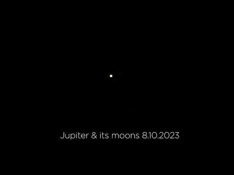 Jupiter and its moons 8.10.2023
