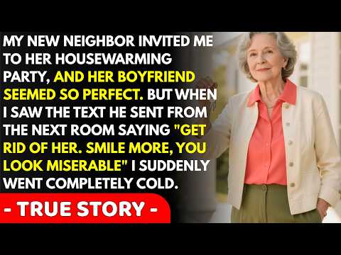 My neighbor invited me to her housewarming party, and when I saw the text her boyfriend sent…