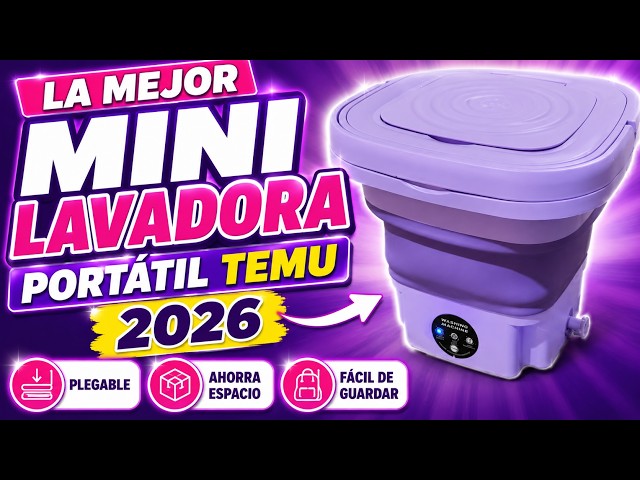 Vídeo relacionado con Máquina de lavado portátil, pequeña para ropa - Aparato doméstico con pantalla LED de 3 modos, herramientas de lavado para ropa interior, calcetines y pantalones: perfecta para apartamento