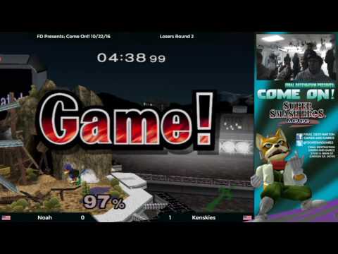 FD Presents: Come On!! 10/22/16 Singles - Losers Round 2: Kenskies (Marth) vs. Noah (Marth/Falco)