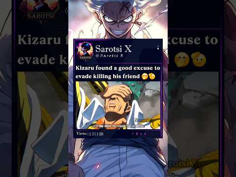 Kizaru found a good excuse to evade killing his friend #kizaru #saturn #nika #vegapunk #onepiece