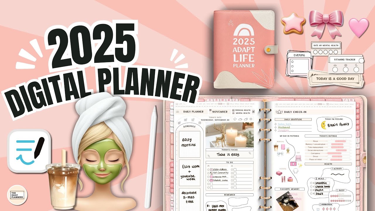 2025 ADAPT Life Planner | BEST Digital Planner for 2025 | All-In-One Planner Pack, Great For Newbies