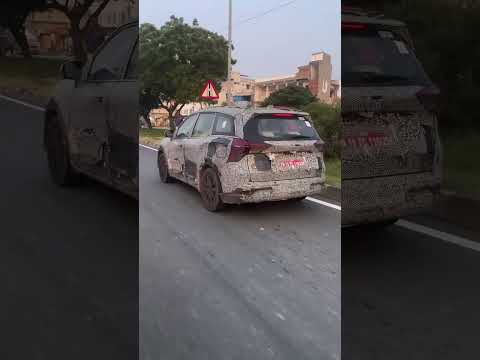 Mahindra XUV 700 facelift spotted #trending #viral #mahindra #ytshorts